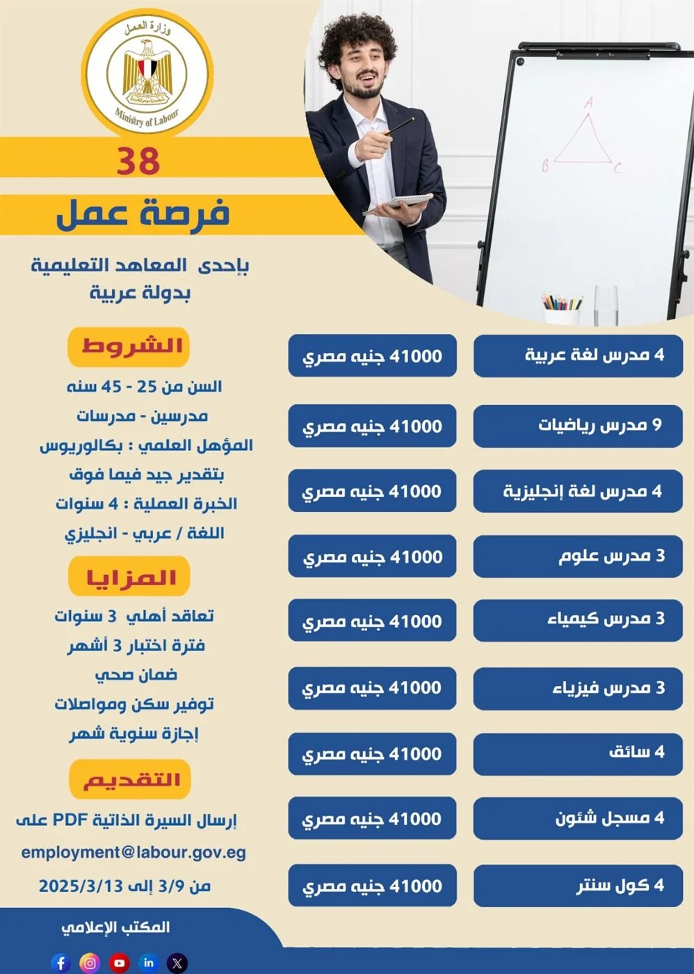 وظائف للمعلمين في دولة خليجية