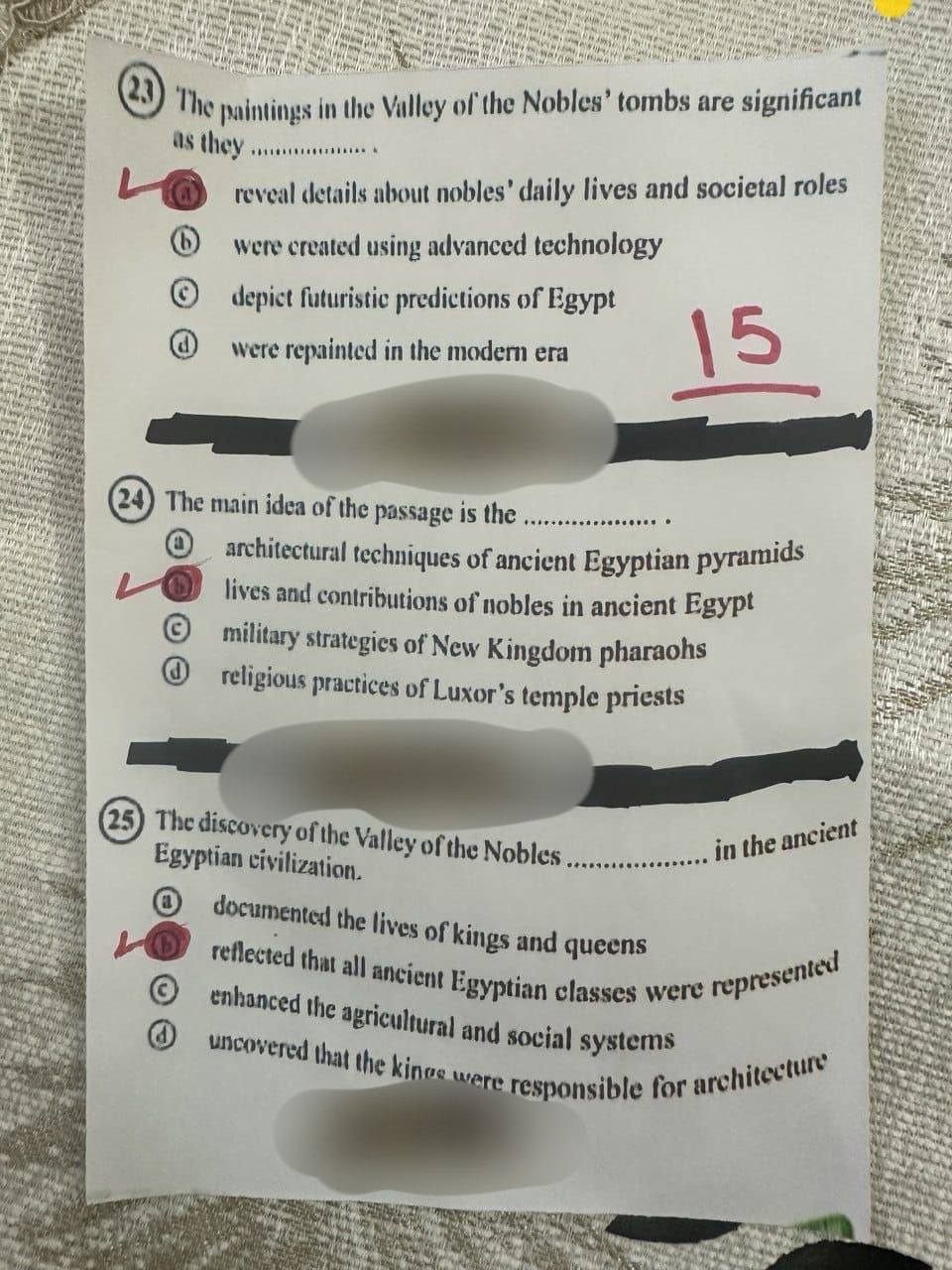 إجابة امتحان الانجليزي للثانوية العامة 2025