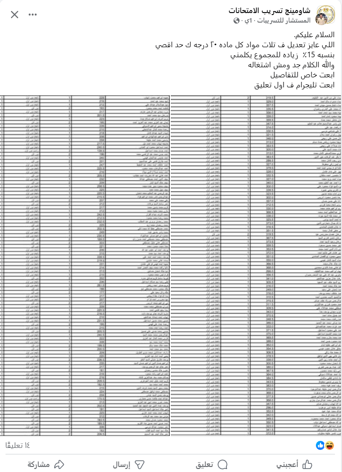 نتيجة الثانوية العامة 2025