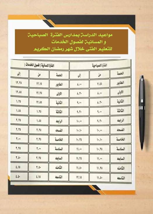 تعديل مواعيد الدراسة خلال شهر رمضان بالوادي الجديد