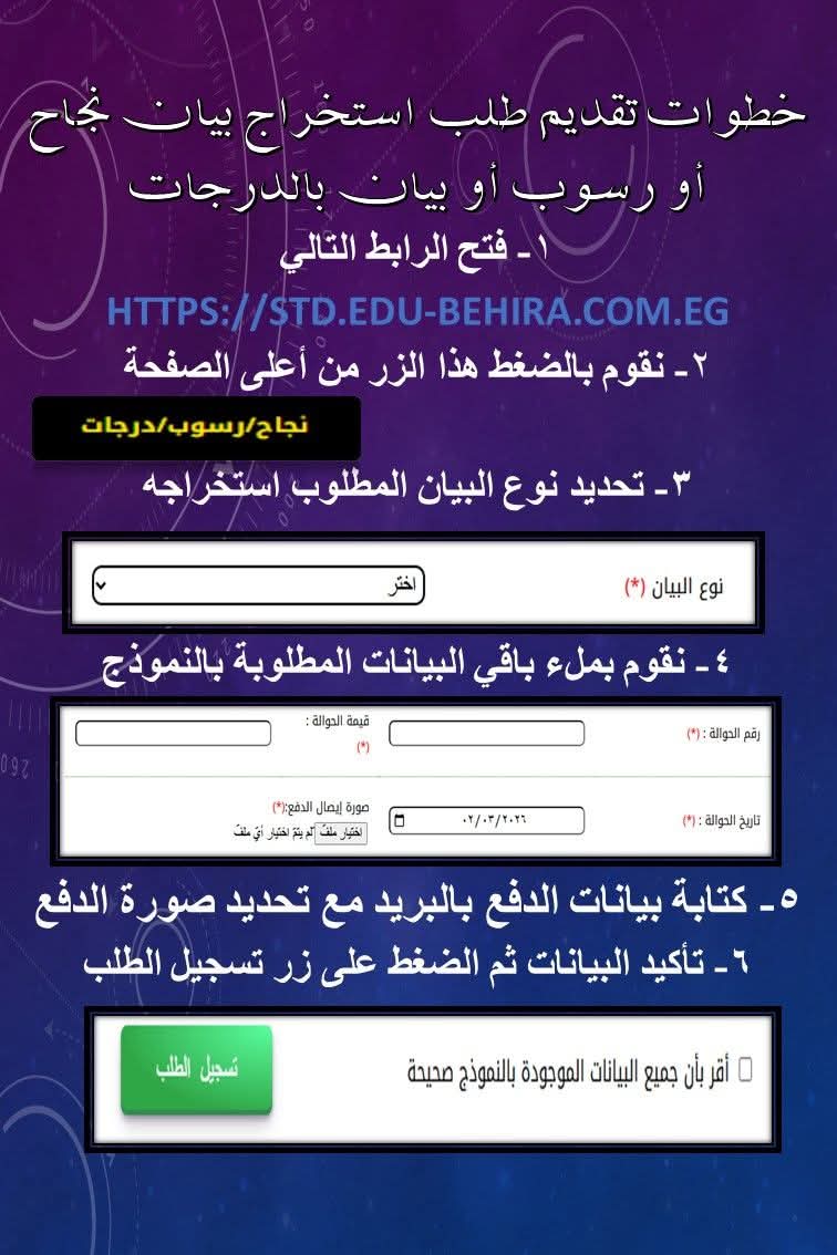 «التعليم» توضح خطوات استخراج بيان نجاح أو رسوب إلكترونيا