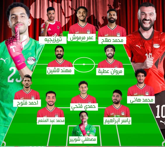 تشكيل منتخب مصر امام بلجيكا