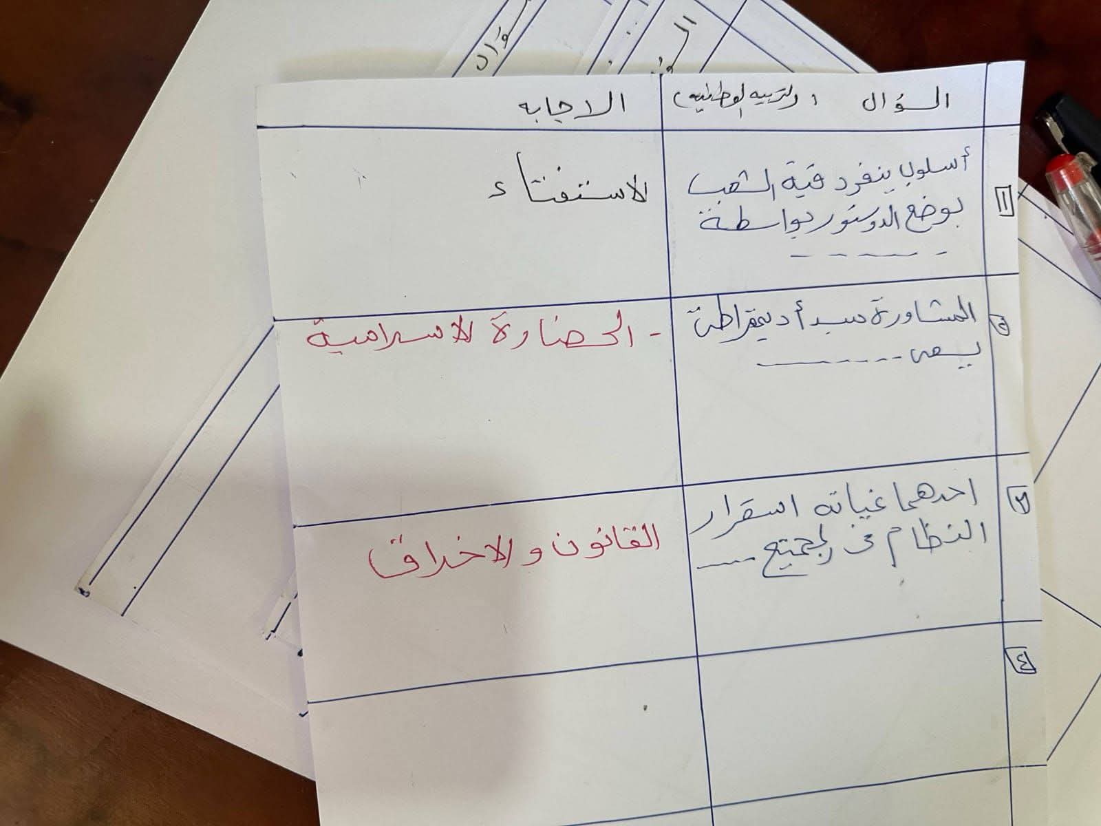 الثانوية العامة 2026.. شاومينج يتحدى التعليم وينشر أسئلة امتحان التربية الوطنية