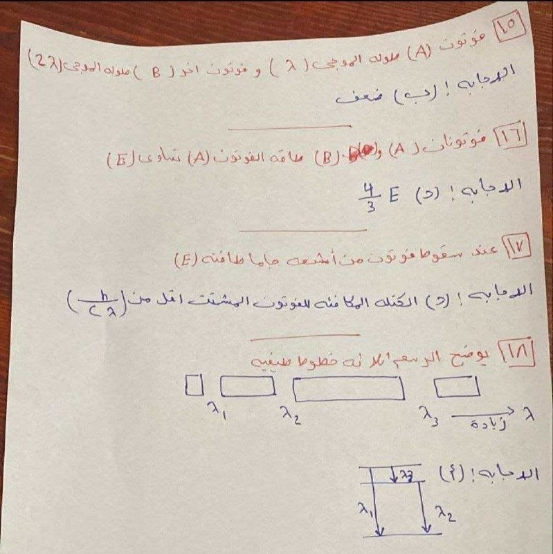 إجابة امتحان الفيزياء للثانوية العامة 2026 علمي علوم ورياضة