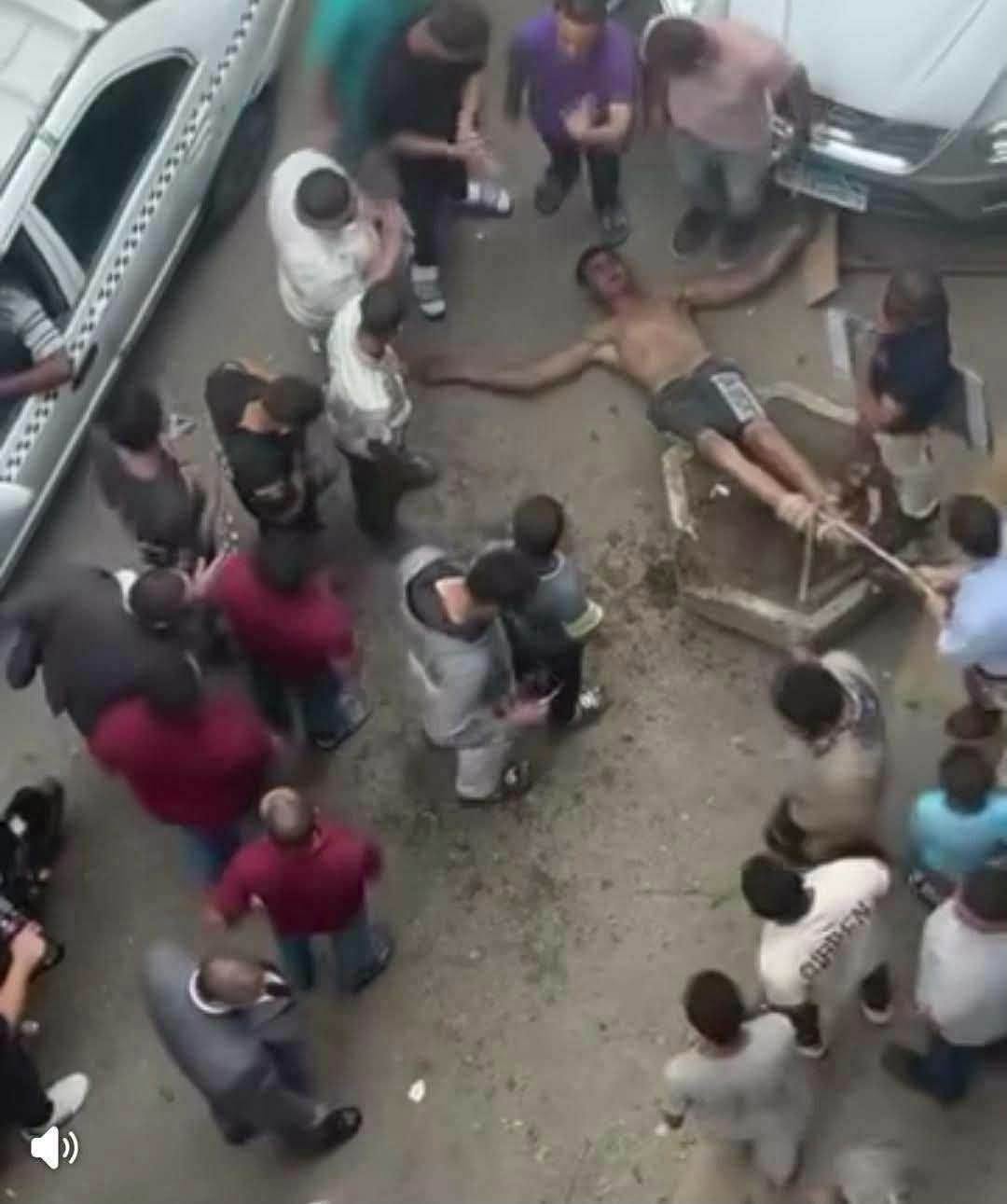 فيديو التعدي على شاب أمام مستشفى الصفا بالمهندسين
