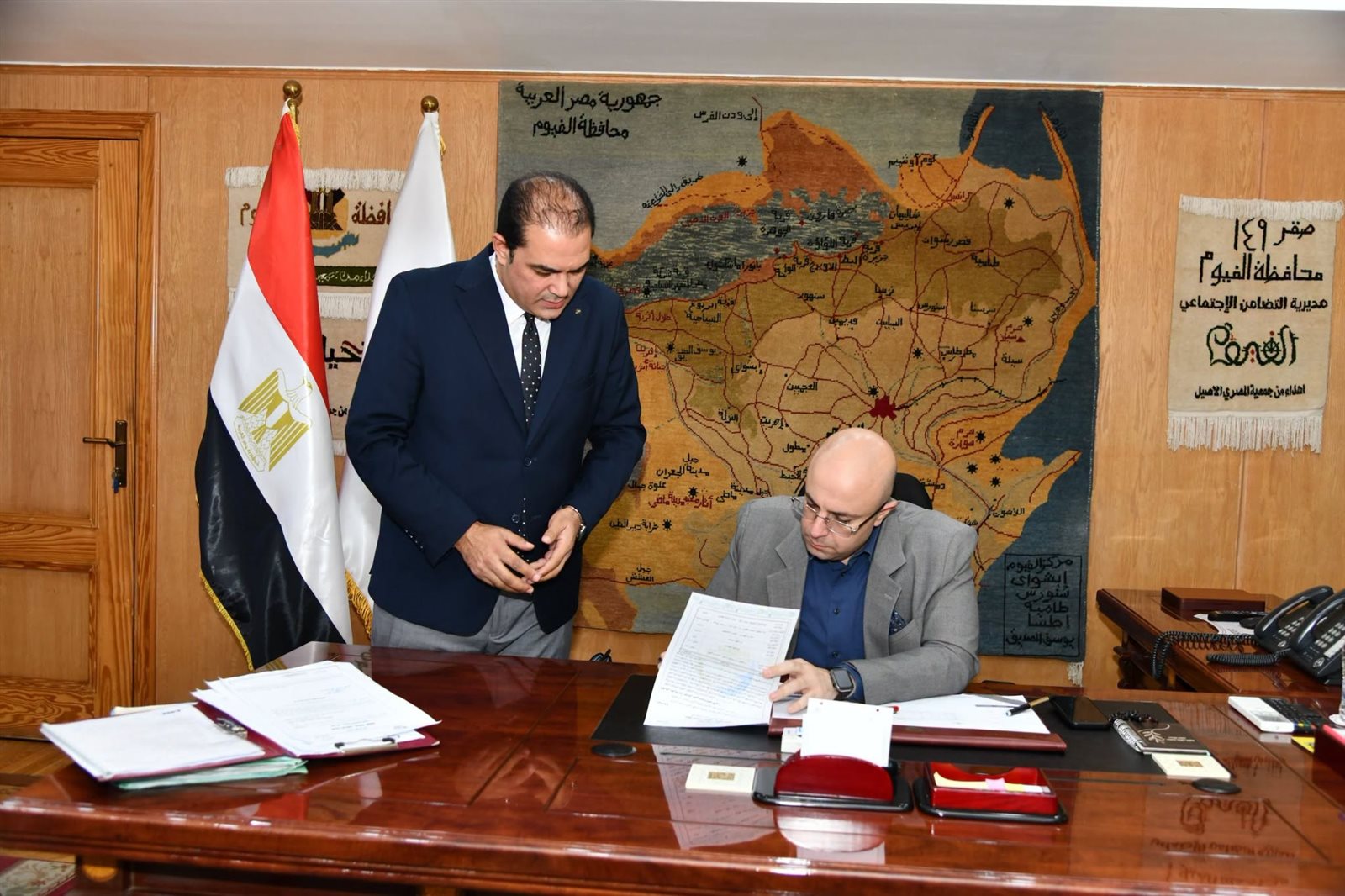 محافظ الفيوم يقرر تخفيض تنسيق القبول بالتعليم الثانوي العام لـ218 درجة