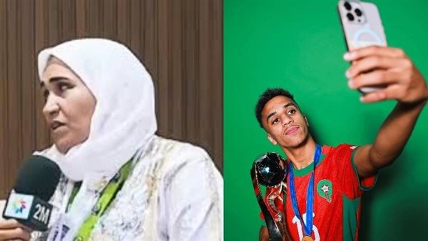 اللاعب ووالدته 