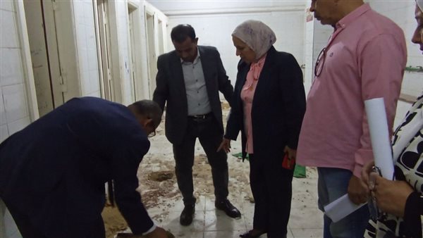 أزمة تسريب مياه مدرسة