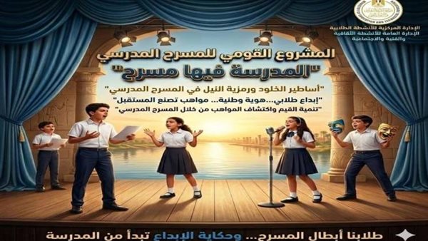 المشروع القومي للمسرح المدرسي بالمدارس المصرية    
